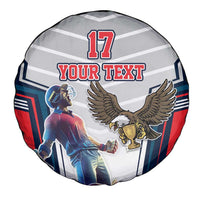 Custom United States Cricket Spare Tire Cover USA Go Champions and Eagle Mascot Style