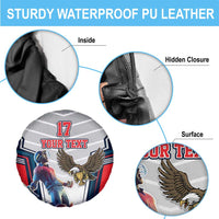 Custom United States Cricket Spare Tire Cover USA Go Champions and Eagle Mascot Style