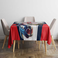Custom United States Cricket Tablecloth USA Go Champions and Eagle Mascot Style