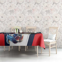 Custom United States Cricket Tablecloth USA Go Champions and Eagle Mascot Style