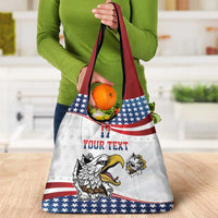 Custom United States Soccer Grocery Bag USA Eagle Mascot Style