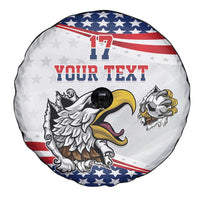 Custom United States Soccer Spare Tire Cover USA Eagle Mascot Style