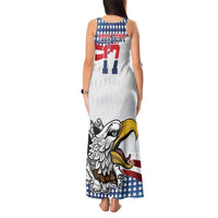 Custom United States Soccer Tank Maxi Dress USA Eagle Mascot Style
