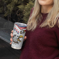 Custom United States Soccer Tumbler Cup USA Eagle Mascot Style