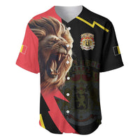 Belgium Coat of Arms Baseball Jersey Angry Lion