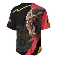 Belgium Coat of Arms Baseball Jersey Angry Lion