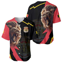 Belgium Coat of Arms Baseball Jersey Angry Lion