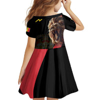 Belgium Coat of Arms Family Matching Off Shoulder Maxi Dress and Hawaiian Shirt Angry Lion