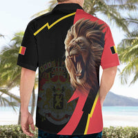 Belgium Coat of Arms Hawaiian Shirt Angry Lion