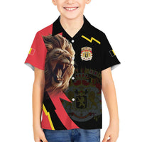 Belgium Coat of Arms Hawaiian Shirt Angry Lion