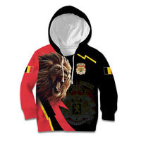 Belgium Coat of Arms Kid Hoodie Angry Lion