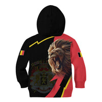 Belgium Coat of Arms Kid Hoodie Angry Lion