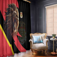 Belgium Coat of Arms Window Curtain Angry Lion
