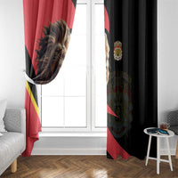 Belgium Coat of Arms Window Curtain Angry Lion