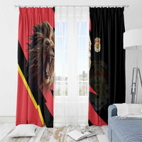 Belgium Coat of Arms Window Curtain Angry Lion