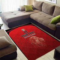 Custom Belgium Football We are Champions Area Rug Red Style Come on De Rode Duivels