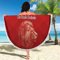 Custom Belgium Football We are Champions Beach Blanket Red Style Come on De Rode Duivels