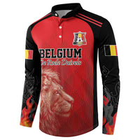 Custom Belgium Football We are Champions Button Sweatshirt Red Style Come on De Rode Duivels