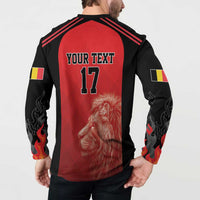 Custom Belgium Football We are Champions Button Sweatshirt Red Style Come on De Rode Duivels