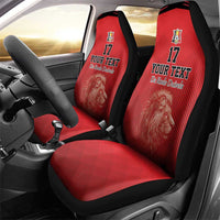 Custom Belgium Football We are Champions Car Seat Cover Red Style Come on De Rode Duivels