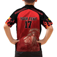 Custom Belgium Football We are Champions Kid Hawaiian Shirt Red Style Come on De Rode Duivels