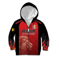 Custom Belgium Football We are Champions Kid Hoodie Red Style Come on De Rode Duivels