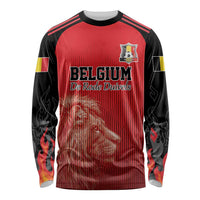 Custom Belgium Football We are Champions Long Sleeve Shirt Red Style Come on De Rode Duivels