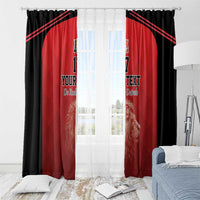 Custom Belgium Football We are Champions Window Curtain Red Style Come on De Rode Duivels