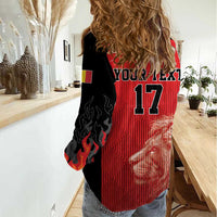 Custom Belgium Football We are Champions Women Casual Shirt Red Style Come on De Rode Duivels