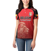 Custom Belgium Football We are Champions Women Polo Shirt Red Style Come on De Rode Duivels