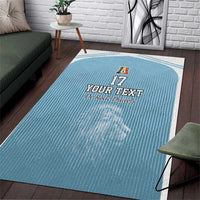 Custom Belgium Football We are Champions Area Rug Blue Style Come on De Rode Duivels