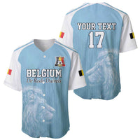Custom Belgium Football We are Champions Baseball Jersey Blue Style Come on De Rode Duivels