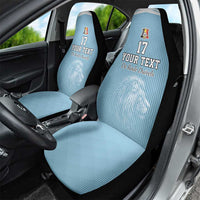 Custom Belgium Football We are Champions Car Seat Cover Blue Style Come on De Rode Duivels