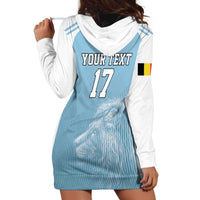 Custom Belgium Football We are Champions Hoodie Dress Blue Style Come on De Rode Duivels
