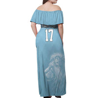 Custom Belgium Football We are Champions Off Shoulder Maxi Dress Blue Style Come on De Rode Duivels