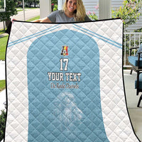 Custom Belgium Football We are Champions Quilt Blue Style Come on De Rode Duivels
