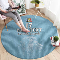 Custom Belgium Football We are Champions Round Carpet Blue Style Come on De Rode Duivels
