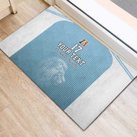 Custom Belgium Football We are Champions Rubber Doormat Blue Style Come on De Rode Duivels