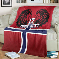 Custom Norway Football Blanket Lion Sporty Style