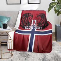 Custom Norway Football Blanket Lion Sporty Style