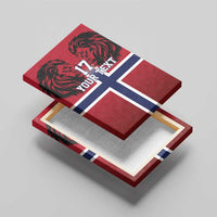 Custom Norway Football Canvas Wall Art Lion Sporty Style