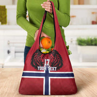 Custom Norway Football Grocery Bag Lion Sporty Style