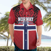 Custom Norway Football Hawaiian Shirt Lion Sporty Style
