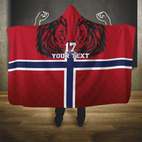 Custom Norway Football Hooded Blanket Lion Sporty Style