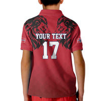 Custom Norway Football Kid Polo Shirt Lion Sporty Style