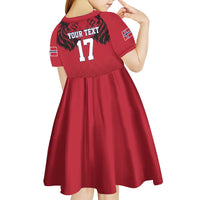 Custom Norway Football Kid Short Sleeve Dress Lion Sporty Style