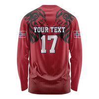 Custom Norway Football Long Sleeve Shirt Lion Sporty Style