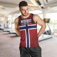 Custom Norway Football Men Tank Top Lion Sporty Style