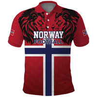 Custom Norway Football Polo Shirt Lion Sporty Style