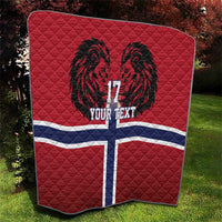 Custom Norway Football Quilt Lion Sporty Style